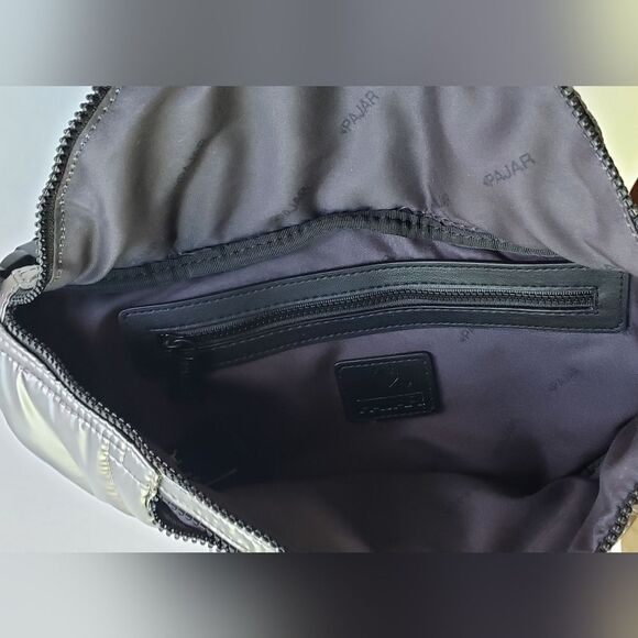 NWT Pajar Quilted Belt Bag Fanny Pack in Gunmetal - Picture 8 of 10